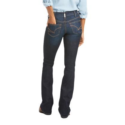 Ariat Women's Real Mid Rise Arrow Fit Blue Jeans