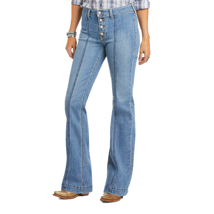 Ariat Women's Clothing Trousers High Rise Blue Jeans