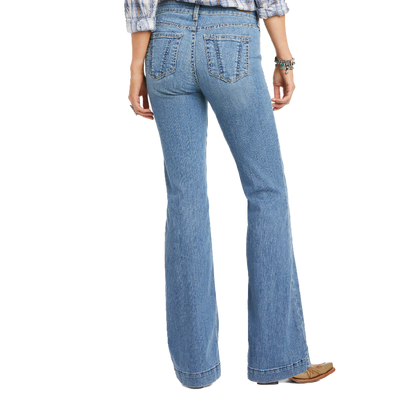 Ariat Women's Clothing Trousers High Rise Blue Jeans