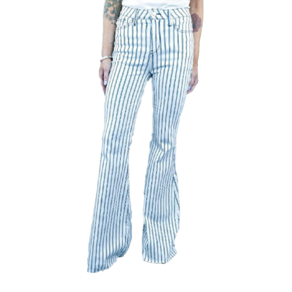 Judy Women's High Waisted Super Flare Blue Jeans