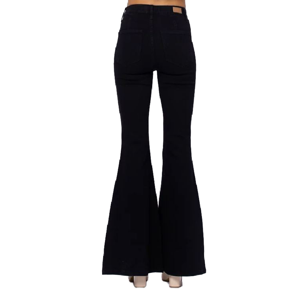 Judy Women's Hi Rise Flare Blue Jeans