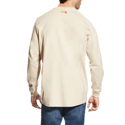 Ariat Men's Resistant Henley Top Long Sleeve Sand Shirt