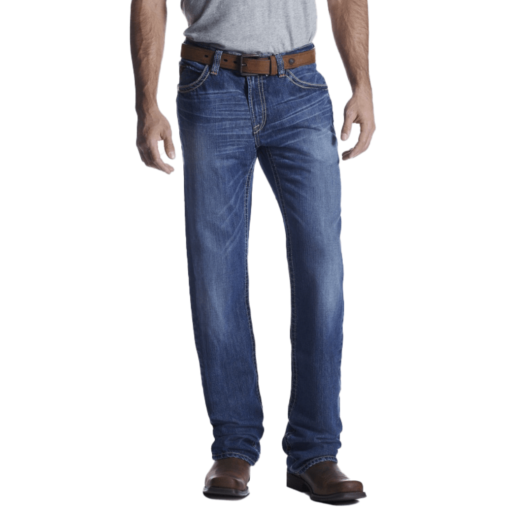 Ariat Men's Low Rise Ridgeline Boot Cut Blue Jeans