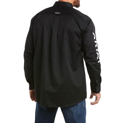 Ariat Men's Team Logo Twill Black Shirt - 3X