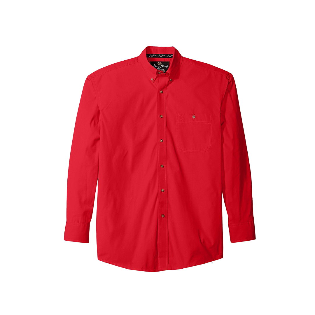 Wrangler Men's George Strait Solid Red Shirt