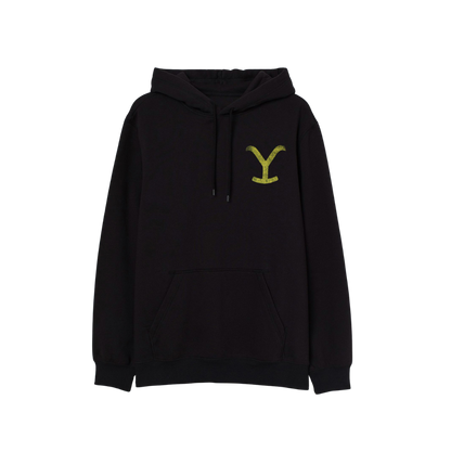 Changes Men's Yellowstone Cowboys Ride For Brand Black Hoodie