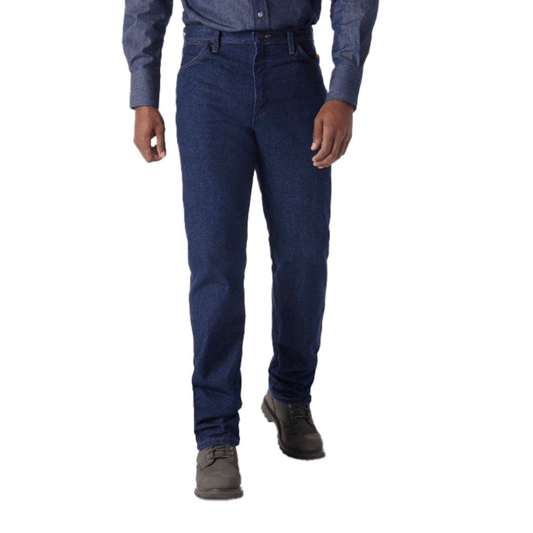Wrangler Men's Flame Resistant Original Blue Jeans