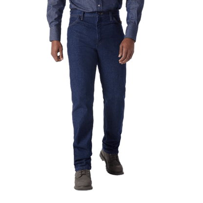 Wrangler Men's Flame Resistant Original Blue Jeans