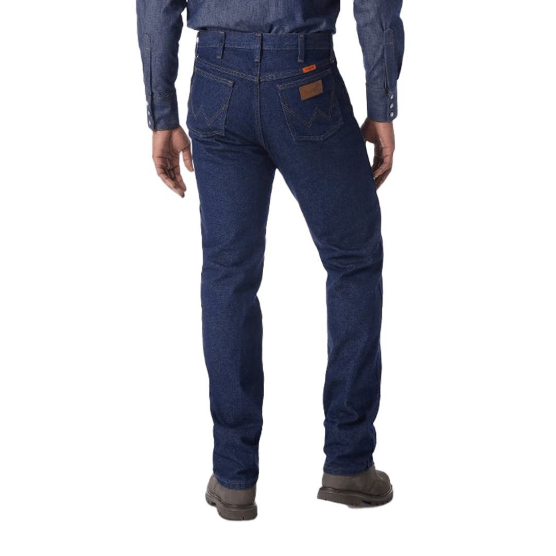 Wrangler Men's Flame Resistant Original Blue Jeans