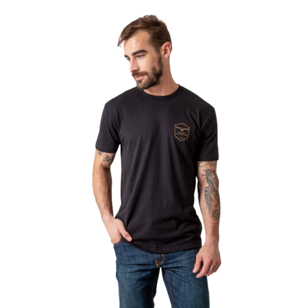 Kimes Ranch Men's Shielded Trucker Black Tee Shirt