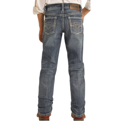 Panhandle Slim Youth Boy's Denim Slim Fit Revolver Blue Jeans