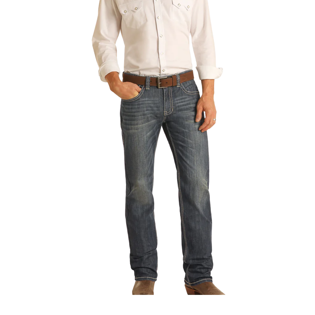 Panhandle Slim Men's Cowboy Reflex Revolver Blue Jeans