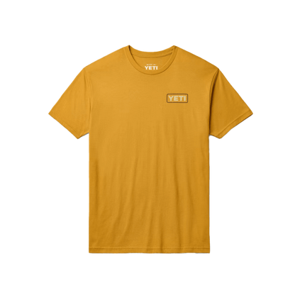 Yeti Men's Horse Canyon Short Sleeve Antique Gold Tee Shirt