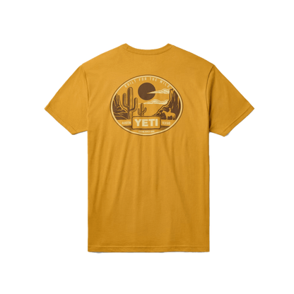Yeti Men's Horse Canyon Short Sleeve Antique Gold Tee Shirt