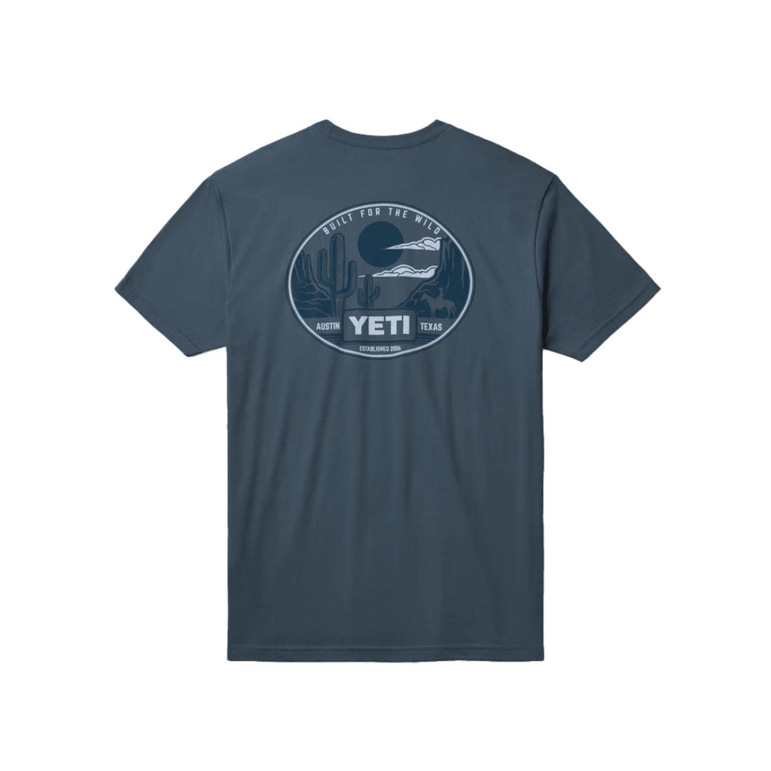 Yeti Men's Horse Canyon Short Sleeve Indigo Tee Shirt