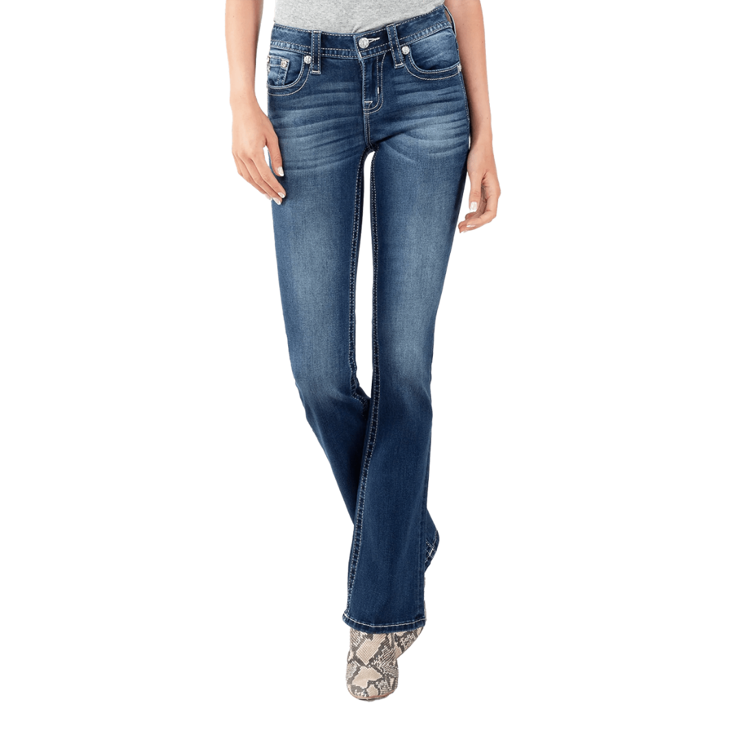 Miss Me Women's Dreamland Bootcut Blue Jeans