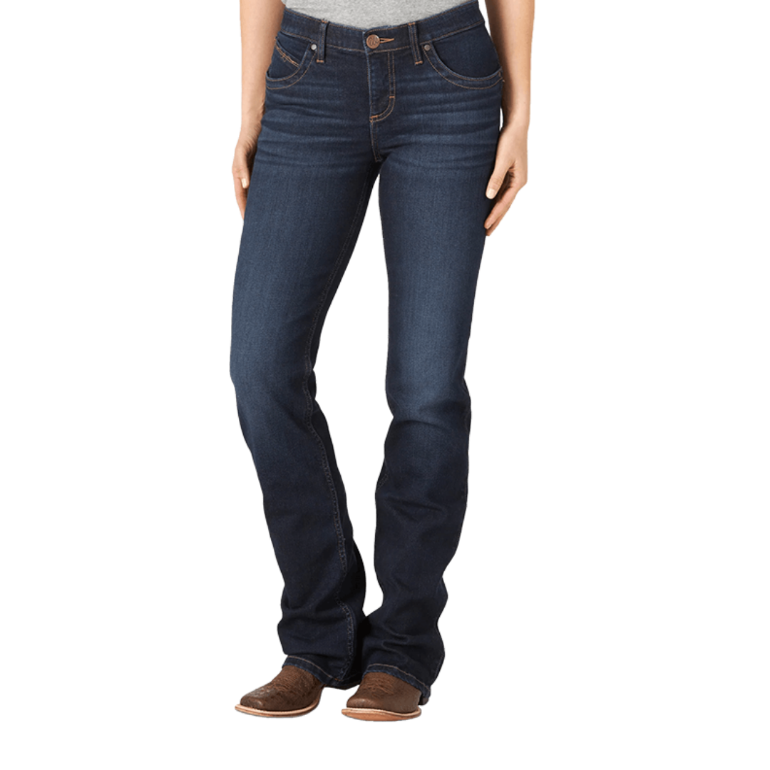 Wrangler Women's Q Baby Riding Blue Jeans