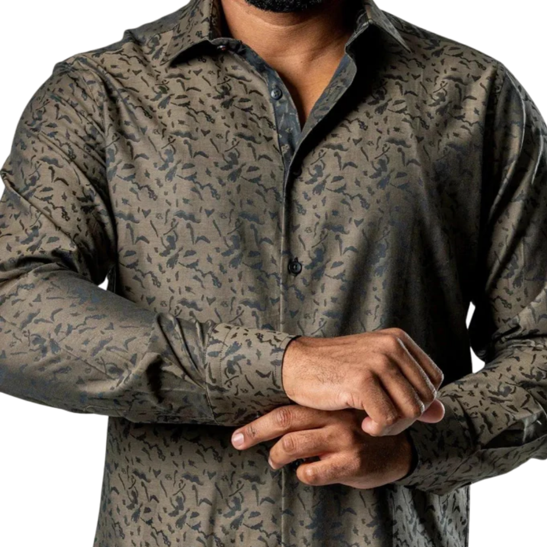 Ranger's Usa Men's Rafael Amaya Luxury Brown Shirt
