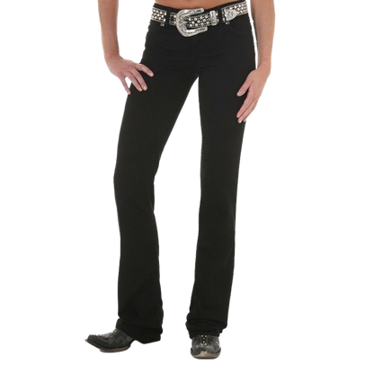 Wrangler Women's Premium Patch Black Jeans
