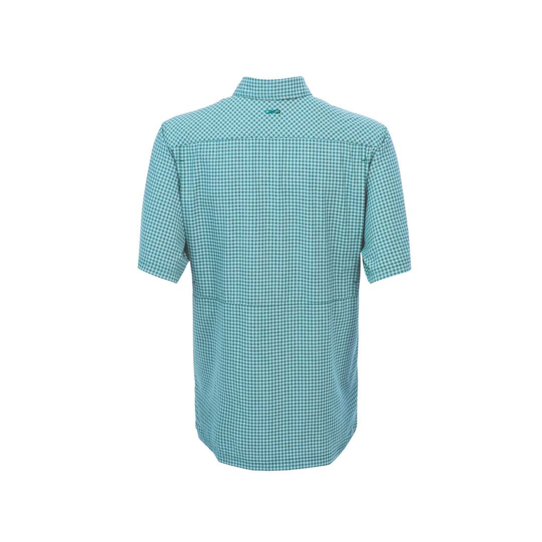 Gameguard Men's Tekcheck Turquoise Shirt