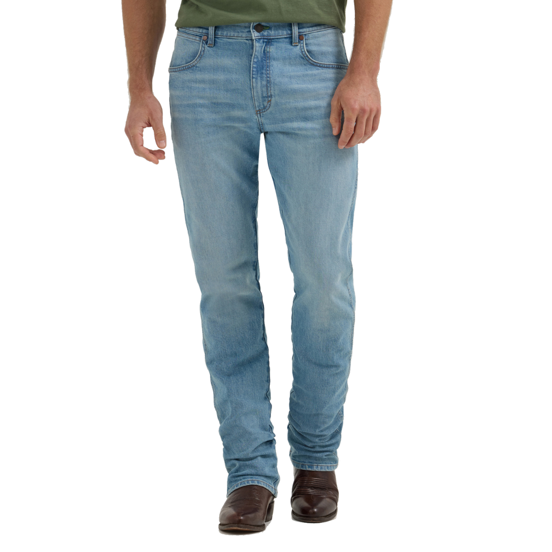 Wrangler Men's Slim Fit Straight Leg Blue Jeans