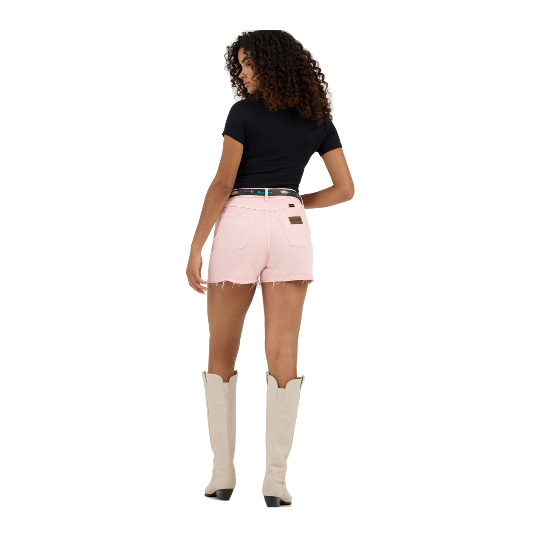 Wrangler Women's High Rise Cowboy Heart Stone Short