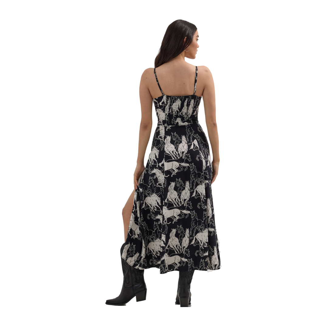 Wrangler Women's Western Tank Maxi Multicolor Dress
