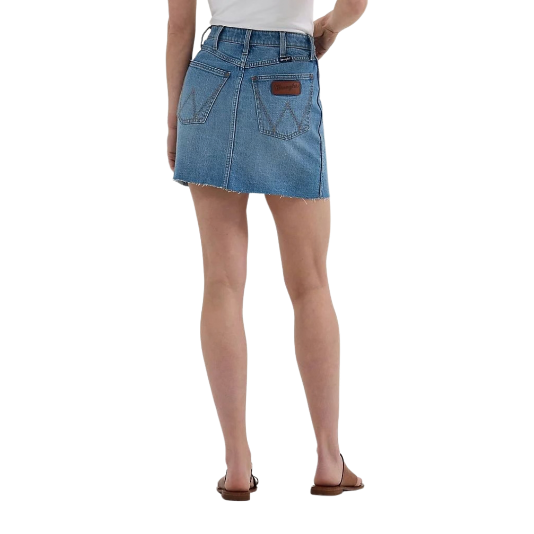 Wrangler Women's Retro Bailey Denim Blue Skirt
