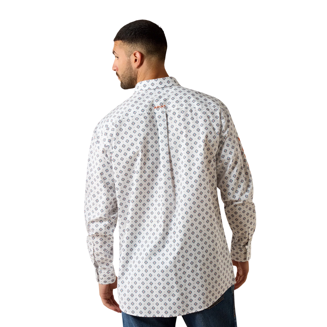 Ariat Men's Team Jericho Classic Fit White Shirt