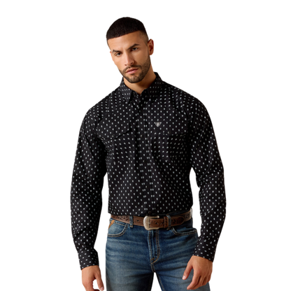 【乗馬】ARIAT 機能シャツ サンストッパー 3.0 Mサイズ Ariat Men's Truth Fitted Snap Shirt - Western Style & Quality