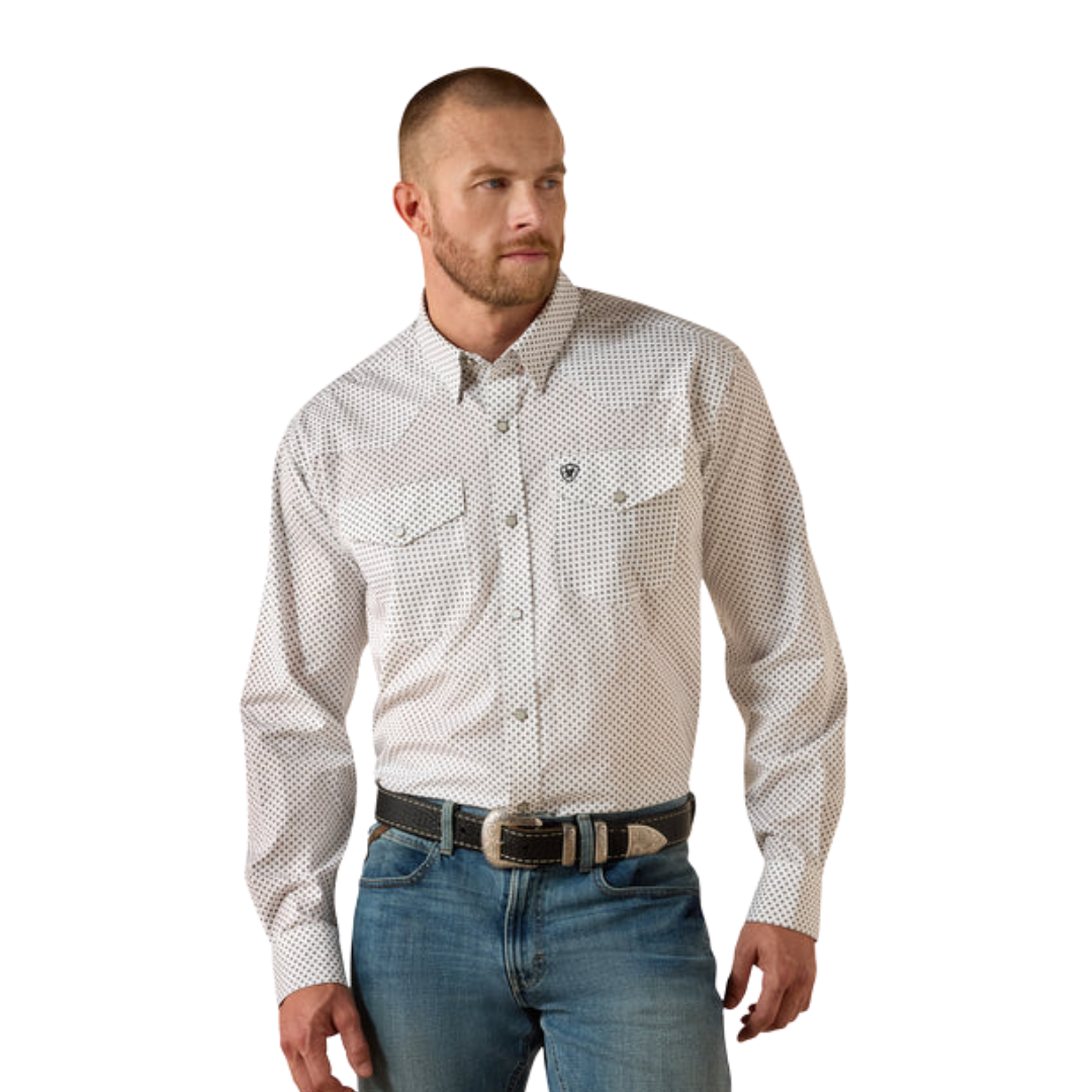 Ariat Men's Wrinkle Free Anthony White Shirt