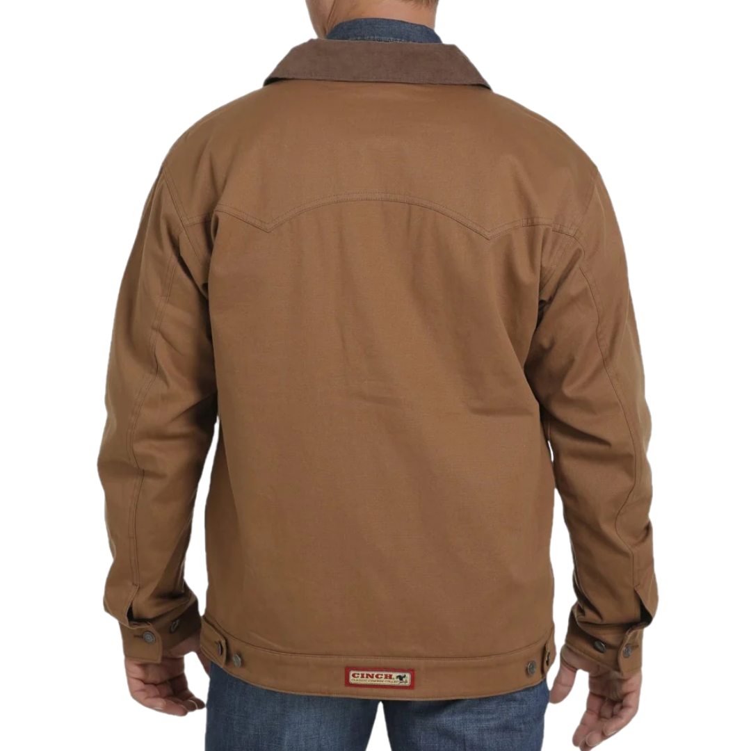 Cinch Men's Golden Flannel Canvas Brown Jacket