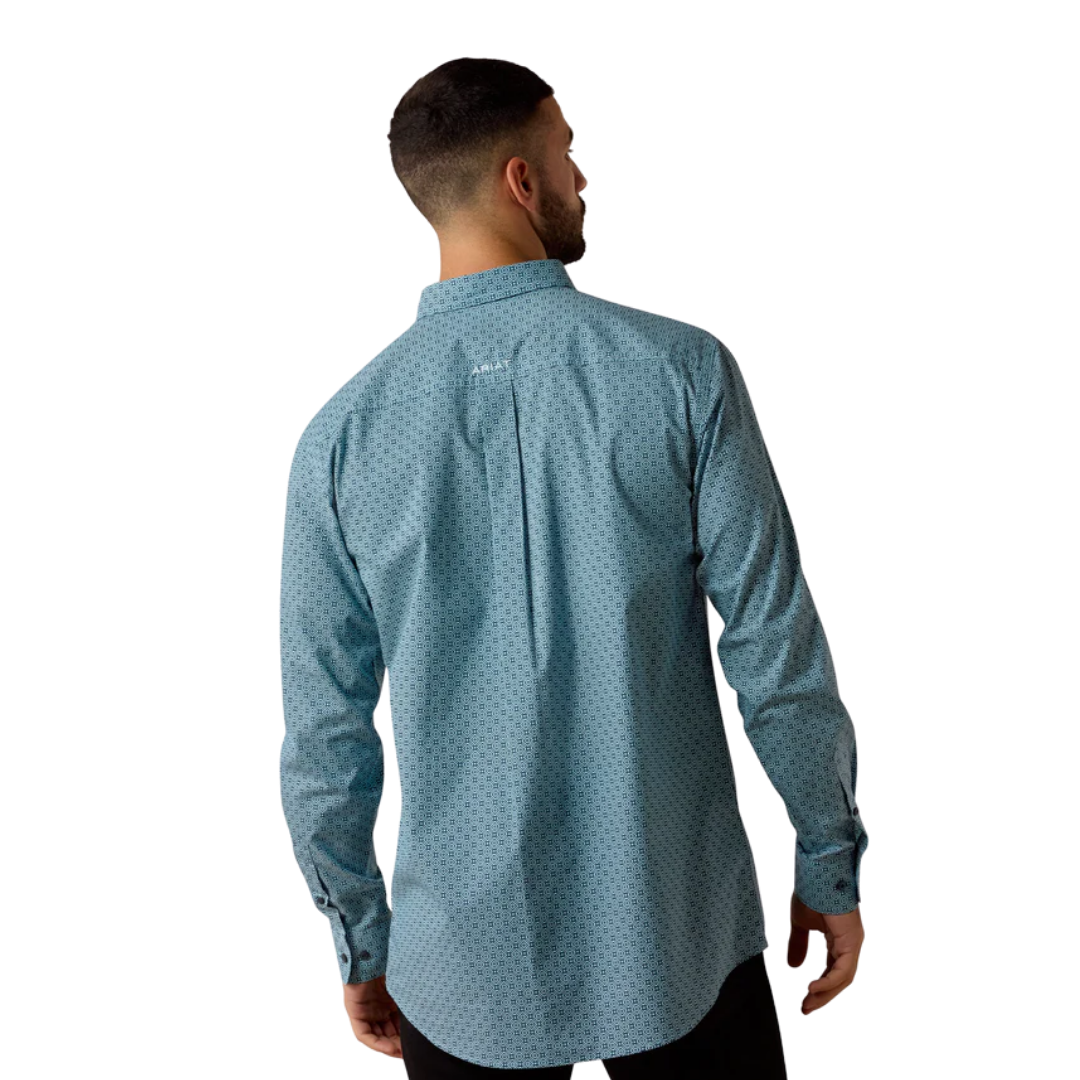 Ariat Men's Team Jansen Casual Blue Shirt