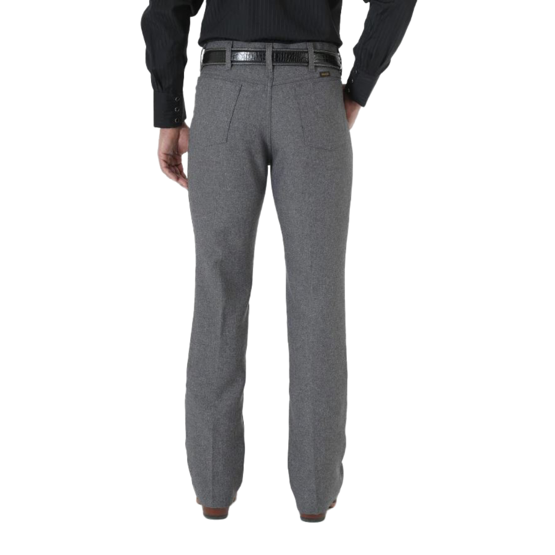 Wrangler Men's Wrancher Polyester Dress Heather Grey Jeans