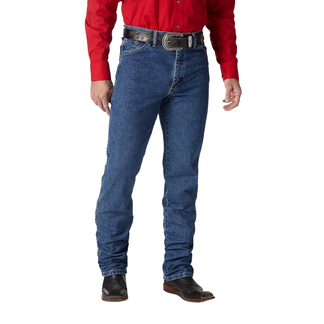 Wrangler Men's George Strait Slim Fit Stonewash Blue Jeans