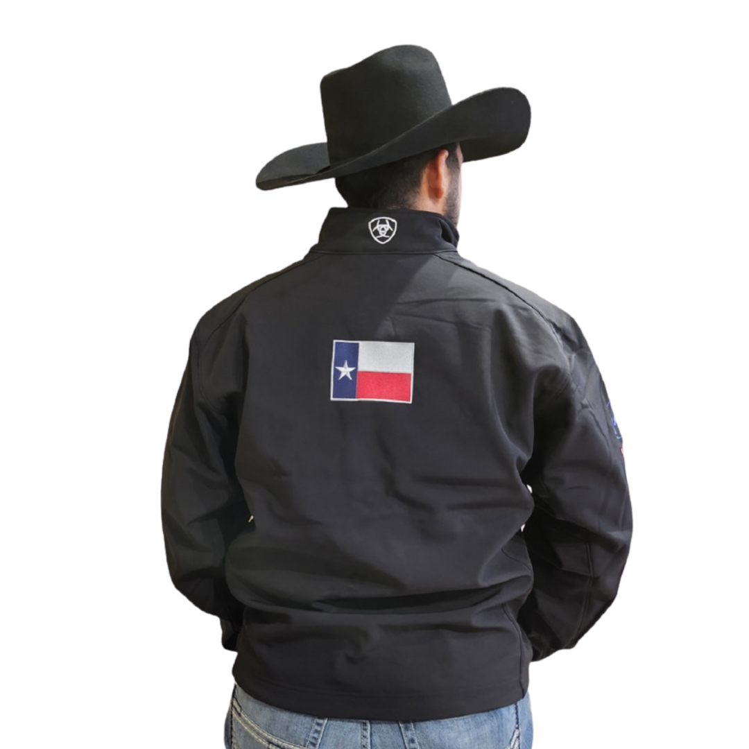 Ariat Men's Texas Flag Team Black Jacket