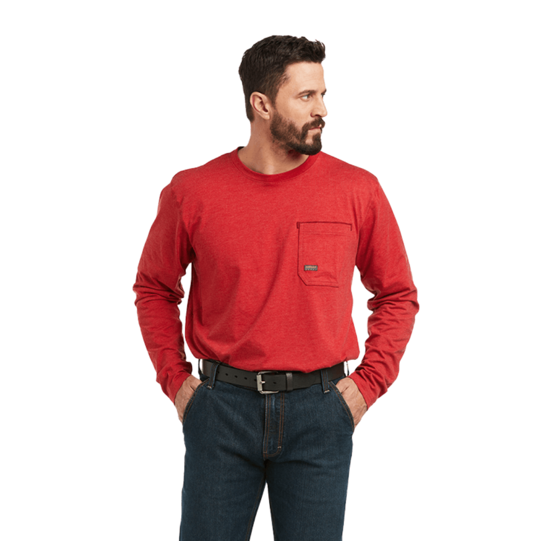 Ariat Men's Workman Alloy Graphic Red Shirt