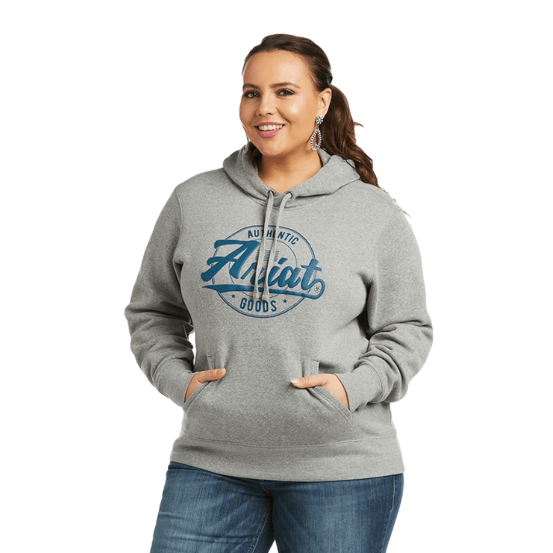 Ariat Women's Graphic Logo Grey Hoodie