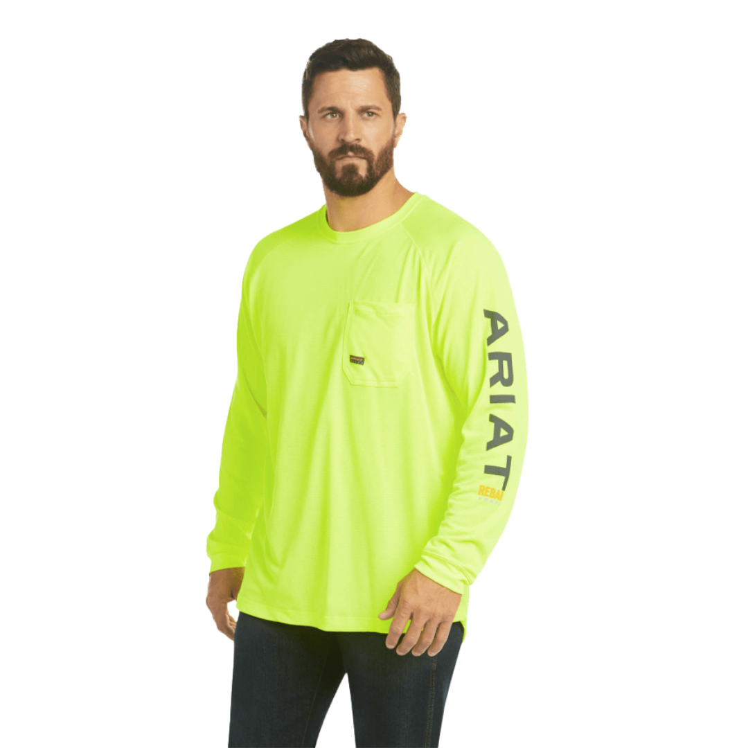 Ariat Men's Rebar Heat Fighter Neon Tee Shirt