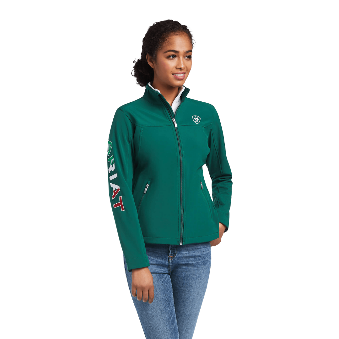 Ariat Women's Mexico Classic Team Softshell Green Jacket