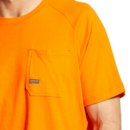 Ariat Men's Safety Rebar Cotton Strong Orange Tee Shirt