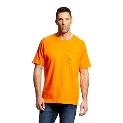 Ariat Men's Safety Rebar Cotton Strong Orange Tee Shirt
