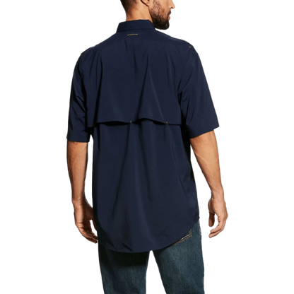 Ariat Men's Rebar Made Tough Short Sleeve Work Blue Shirt