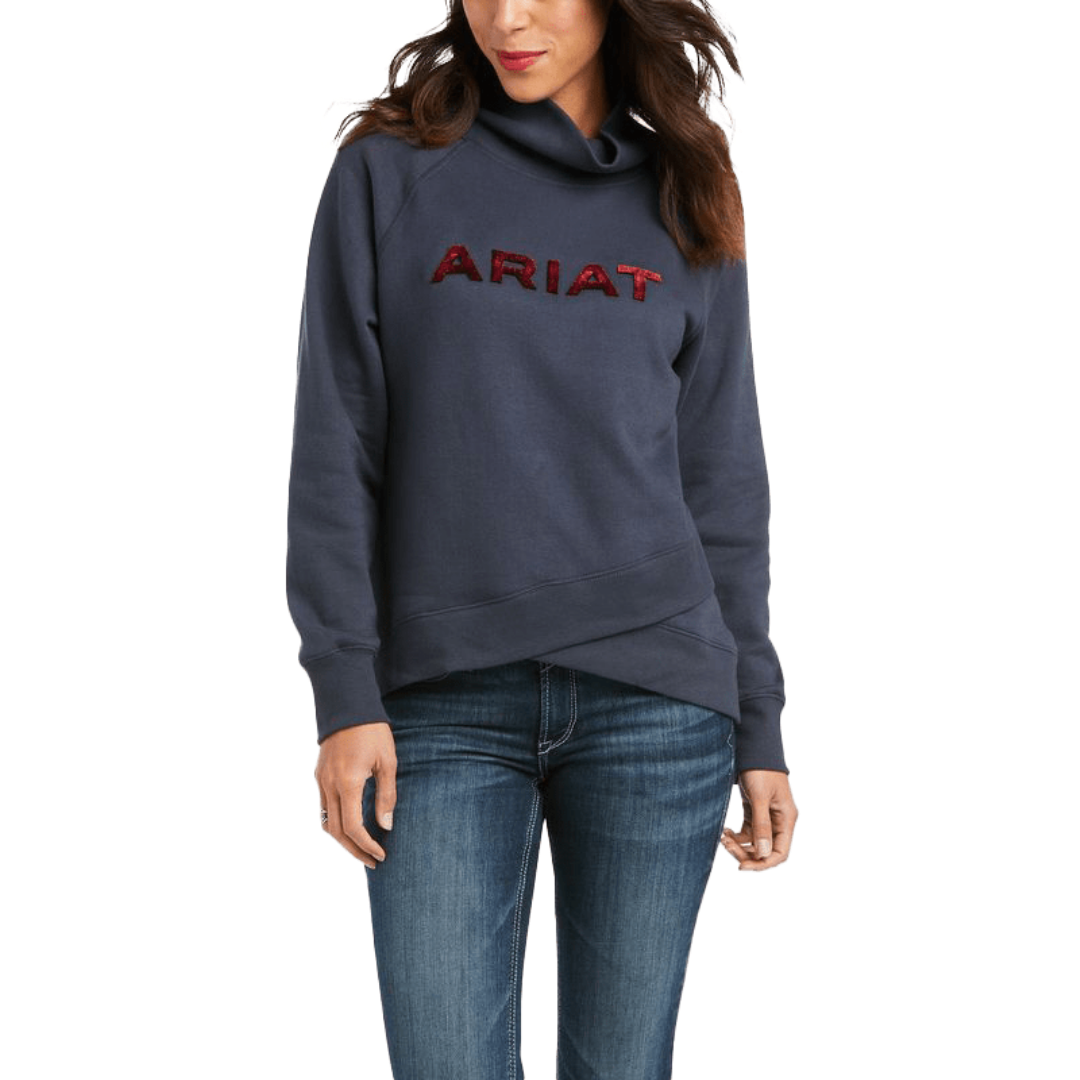Ariat Women's Real Crossover India Blue Sweatshirt