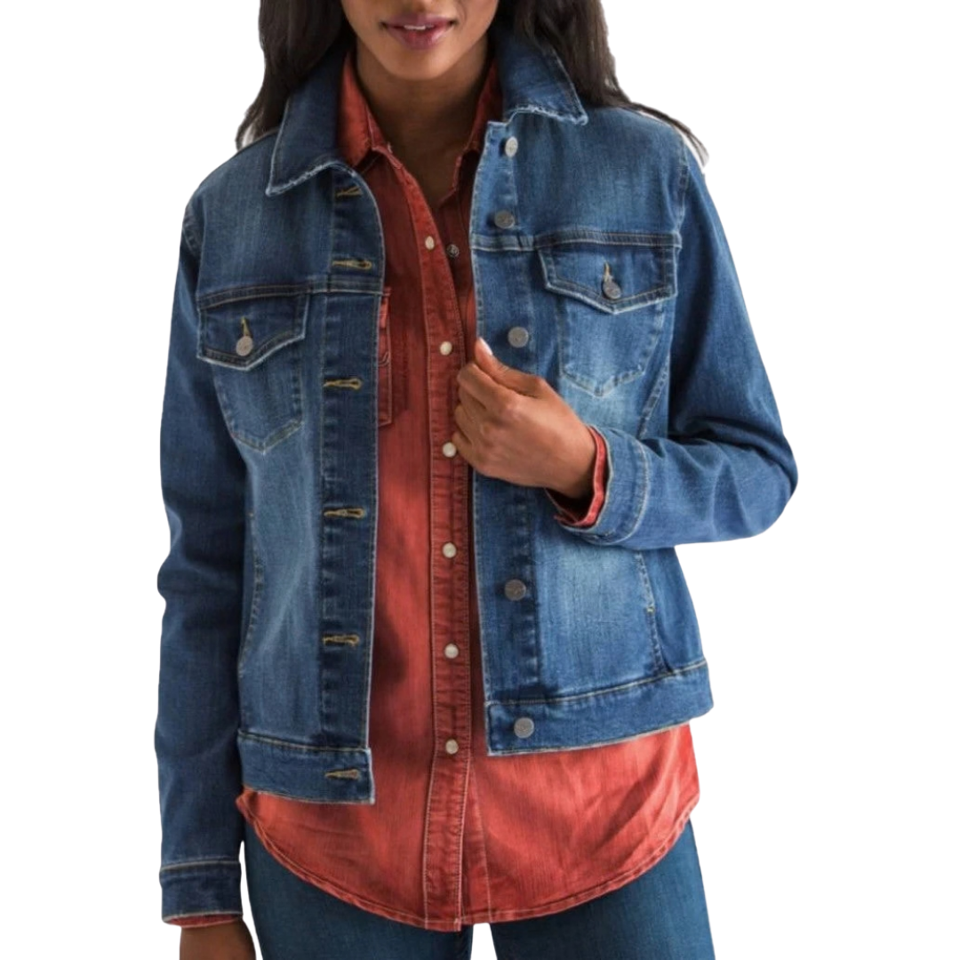 Kimes Ranch Women's Winslow Antique Wash Denim Blue Jacket