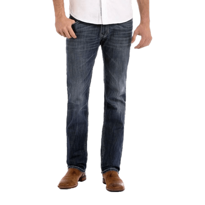 Panhandle Men's Revolver ReFlex Fit Straight Blue Jeans