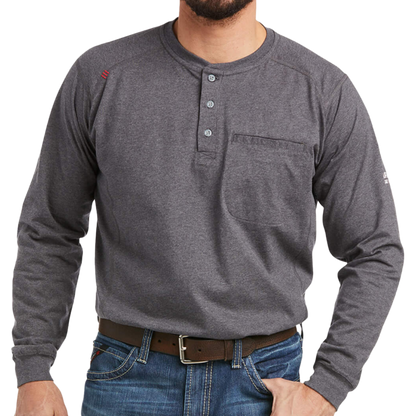 Ariat Men's Fire Air Brand Graphic Top Grey Tee Shirt
