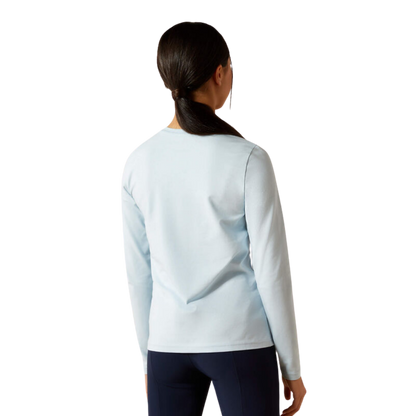 Ariat Youth Girl’s Happy Long Sleeve Skyway Blue Tee Shirt