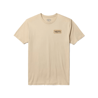 Yeti Men's Horse Canyon Short Sleeve Cream Tee Shirt