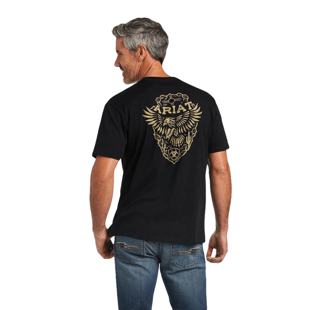 Ariat Men's Arrowhead Short Sleeve Black Tee Shirt